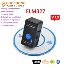Super Mini ELM327 V1.5 Bluetooth Power Switch On/Off OBD2 Code Scanner ELM 327 for Android OBDII Diagnostic Tool Free Shipping