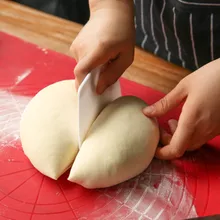 2 шт.! Многофункциональный полукруглый пластиковый резак для теста для торта DIY скребок для выпечки нож для масла кухонные инструменты
