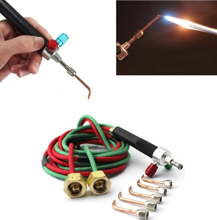 Mini Gas Welding Torch For Oxygen Acetylene With 5 Tips Used In Jewelry Tools And Dental Tools Mini Gas Welding Mini Welding Torchacetylene Oxygen Torch Aliexpress