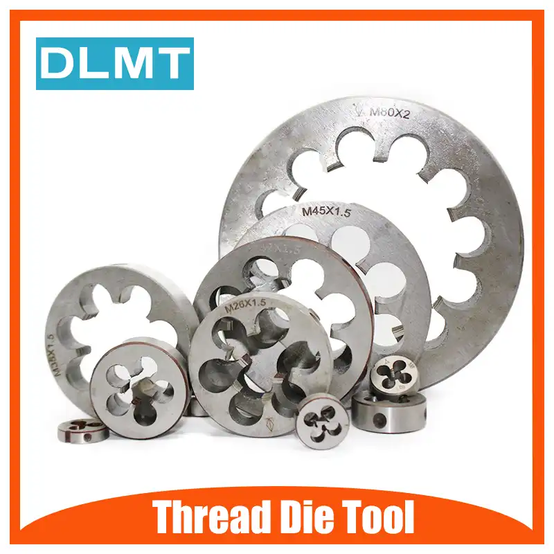 M3//M6//M8 Round Titanium-coated Metric Thread Die Hand Tap Pitch 0.5MM 1MM 1.25MM