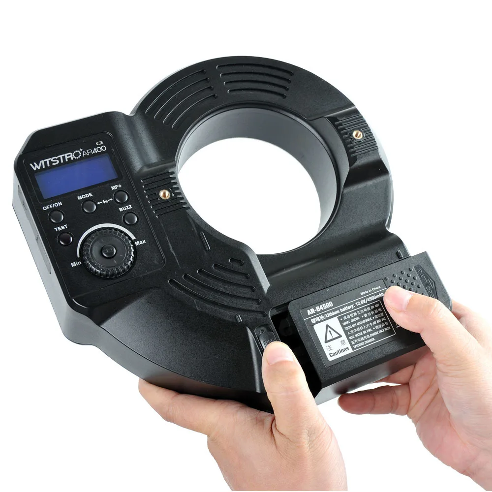 Godox AR400 400 Вт литий ионный аккумулятор ЖК панель мощная Макросъемка светодиодная