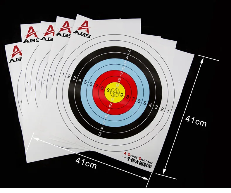 

Paper Target for Shooting Practise 41*41 Archery Target Paper Bow Arrow Set Hunting Archery Accessory