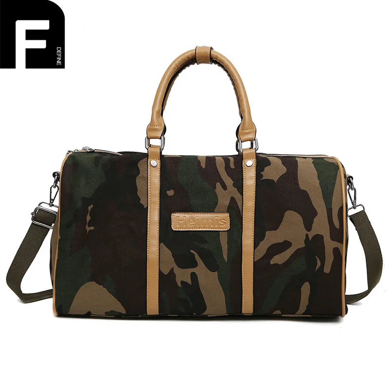 Stylish Camouflage Travel Bag Unisex Short Trip Luggage Organizer Bag Large Weekend Duffle