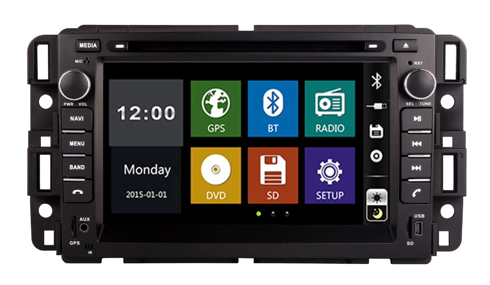 7 &quotавтомобильный DVD плеер с GPS(opt) аудио Радио стерео BT/TV CANBUS автомобильный