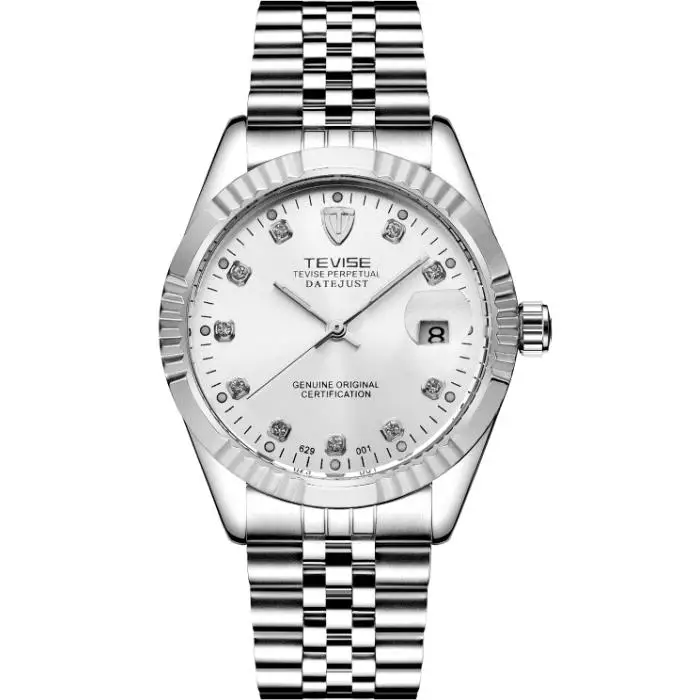 

Tevise Business Mechanical Watches Stainless Steel Band Wristwatches Men Luxury Top Brand Waterproof Gold Black Watch Gift