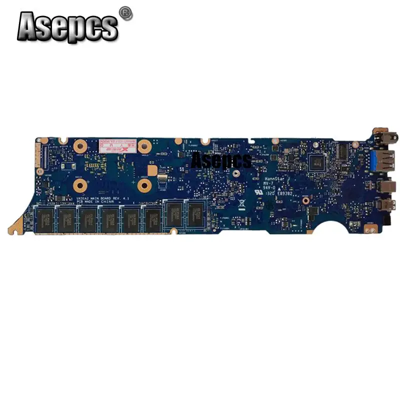 Asepcs UX31A2 محمول اللوحة الأم ل ASUS UX31A UX31 اختبار اللوحة الأصلية 4G RAM I7-3537U REV2.0