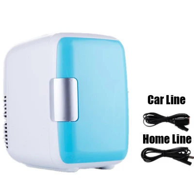 

4L 220V/12V Eletric Car Home Refrigerator Fridge Car/Home Mini Dual-use Cool Warmer Dormitory Cans Beer Cooler