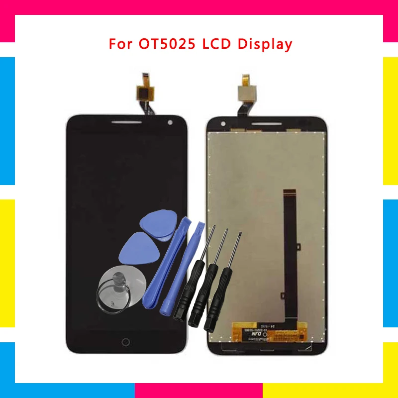 

LCD Display Screen With Touch Screen Digitizer Assembly For Alcatel One Touch Pop 3 5.5 OT5025 5025D 5025 Replacement