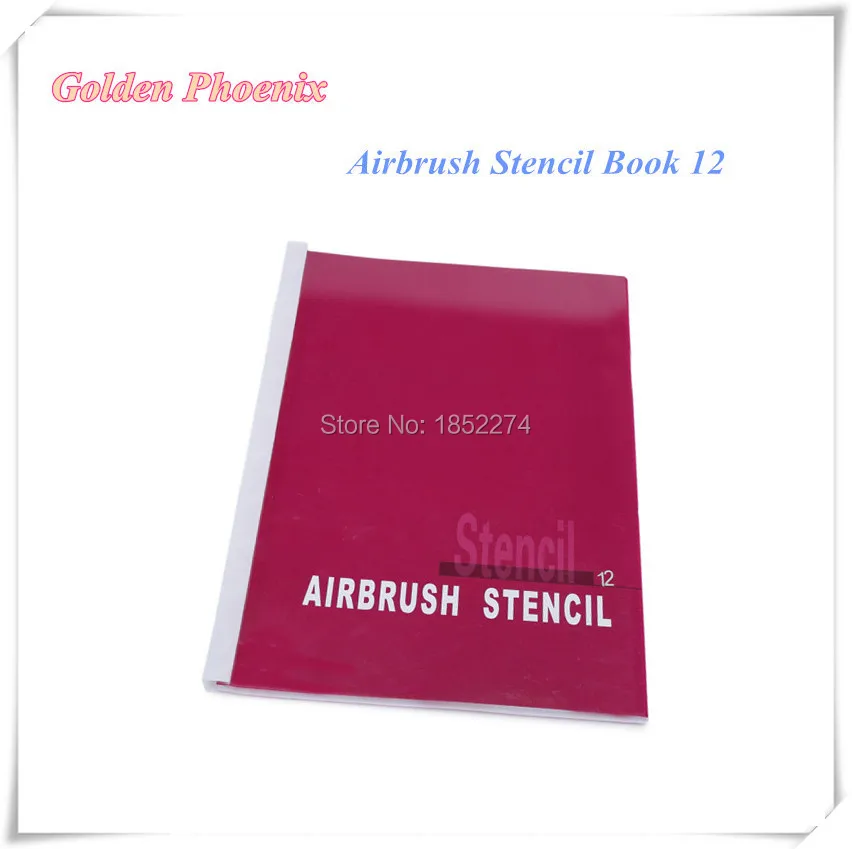 Golden Phoenix Book 12 Temporary Tattoo Stencil 100 Dragon Designs Stencil For Airbrush Body Paint Free