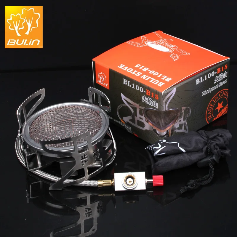 BULIN BL100-B15 Mini aire libre estufa de Gas plegable cocina Camping dividir quemador - 3