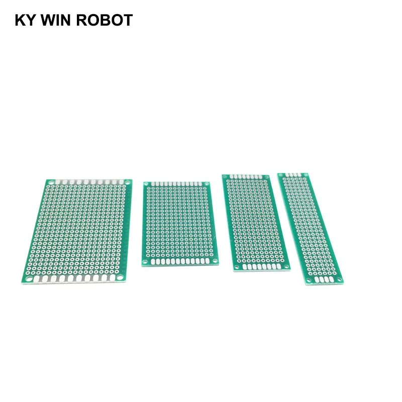 4 шт. 2x8 3x7 4x6 5x7 см Односторонний Медь прототип PCB универсальная плата для Arduino