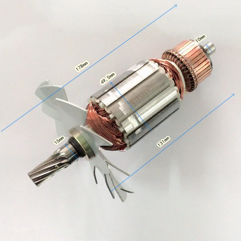 

AC220-240V 10teeth armature anchor replacement for makita 5103N 5201N electric circular saw engine motor good quality