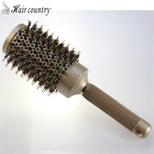 53mm Ceramic Iron Radial Round Comb Hair Dressing Brush Salon Styling Barrel Free Shipping Plastic Combs For Hair New Color