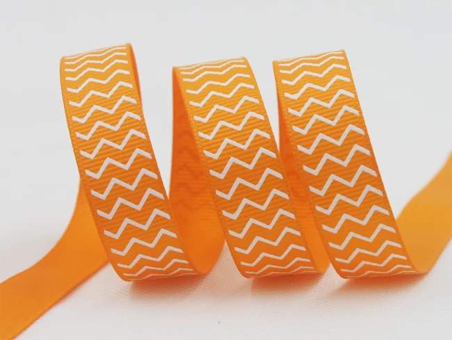 

[IuBuFiGo] New 5/8" 16mm Halloween Wave Ribbon All Saint's Day Grosgrain Printed Ribbon Bow 100yard/lot