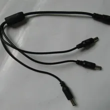 3 Артикул DC 5,5x2,1 мм шнур адаптера питания 1 Женский сплиттер 3 Штекерный Соединительный кабель для камеры видеонаблюдения DVR и т. д