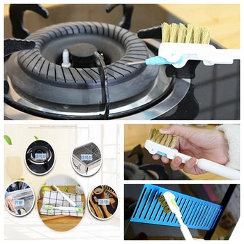 

Door Window Groove Cleaner Multifunction Kitchen Tool Home Plastic Gas Stove Computer Keyboard Crevice Barbecue Cleaning Brush