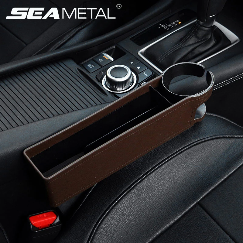 

Car Seat Gap Filler Organizer Pocket Seat Crevice Storage Box Portable Multi-function Leather Box Universal in Auto Accessories