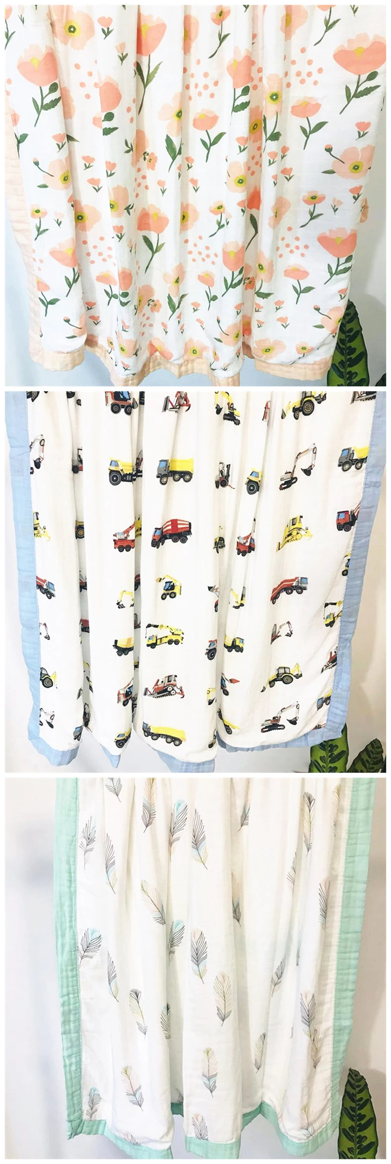 Многофункциональное 4 слойное муслиновое детское одеяло 125*125 см детское банное полотенце для младенцев Пеленальное Одеяло младенческое