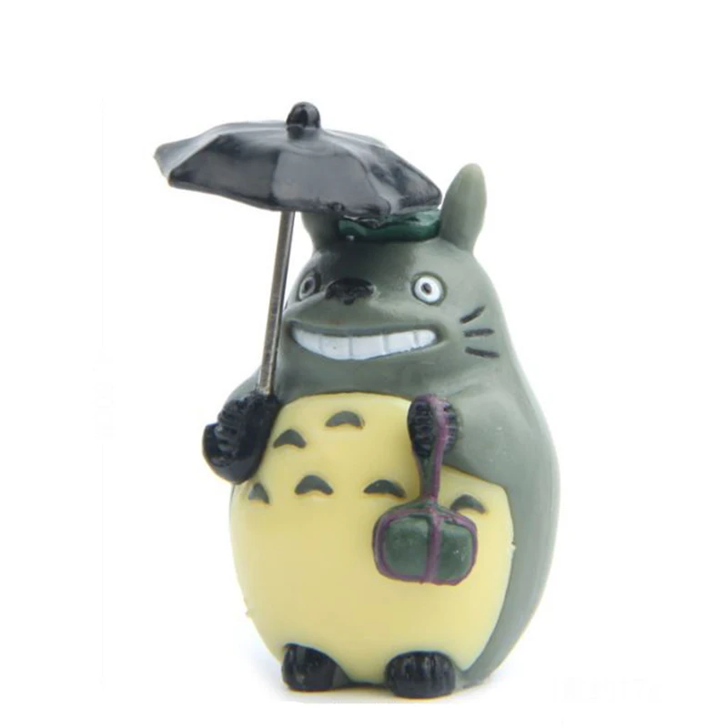 

1 Pc New Arrival Anime Hayao Miyazaki My Neighbor Totoro Action Figure Toy Cartoon Umbrella Totoro PVC Model Ornament Toy