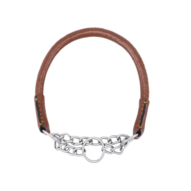 Ошейник для собак Martingale половинная цепь искусственная кожа тренировочный