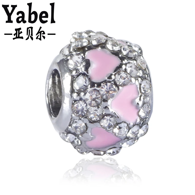 Yabel-European-Hot-Sell-Crystal-Alloy-Beads-For-Jewelry-Making-Enamel-Heart-Accessories-Diy-Pandora-Bracelets (4)