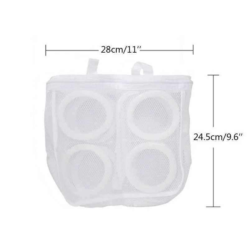 حذاء من البوليستر التخزين المنظم الغسيل أكياس الأحذية حقيبة غسيل شنقا الجافة رياضة شبكة الغسيل أكياس