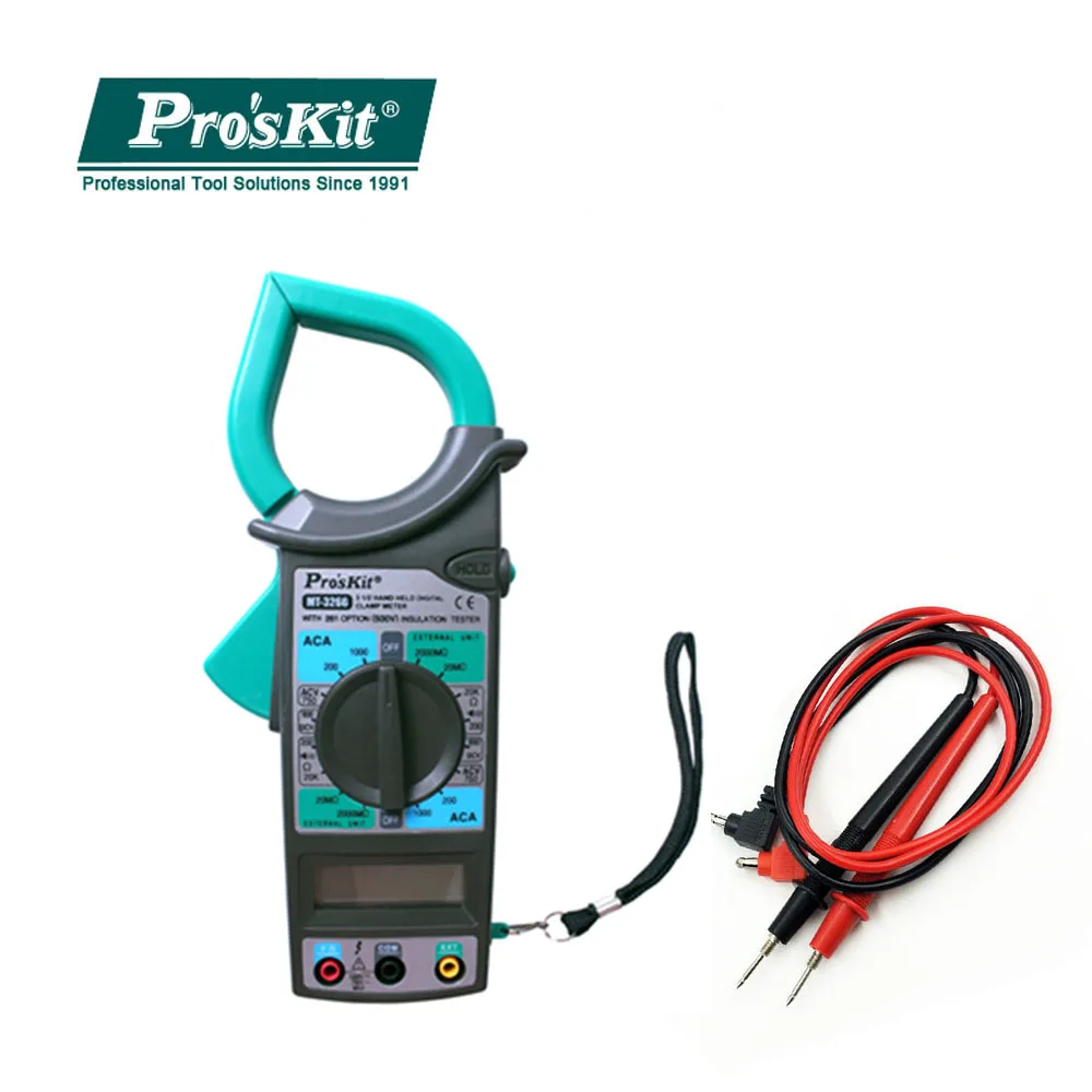 

Clamp Meter Multimeter MT-3266 1000A High Precision Electrician Maintenance 1/2 Digital Electrician AC DC Current Test Meter