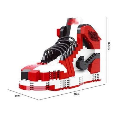 13 различных видов спорта большие баскетбольные кроссовки air jordan brick aj XI XIII III assemable Модель Строительный Блок игрушка для детей Подарки