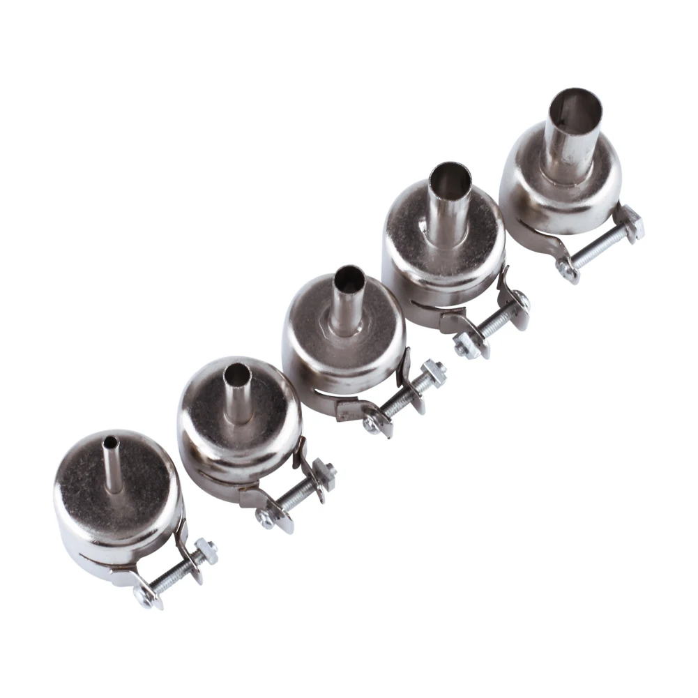 

New Arrivel 5PCS Universal Nozzle for 850 852D 898 858 Soldering Station Hot Air Gun Stations Gun Nozzle