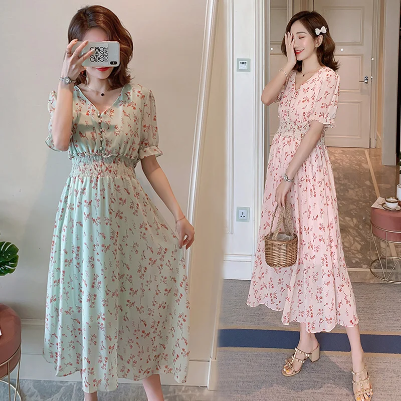 chiffon nursing dress