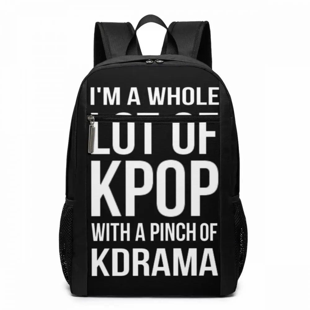 

Kpop Lot Backpack A LOT OF KPOP BLACK Backpacks Multifunction Pattern Bag Men's - Women's Sports Teen Trending High quality Bags