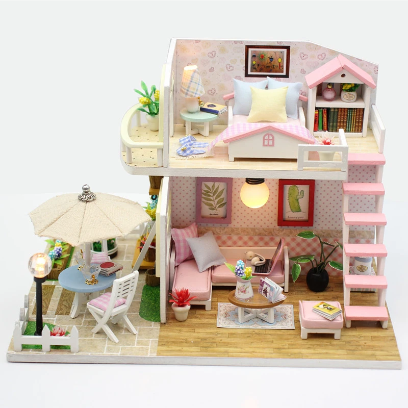 handmade miniature houses