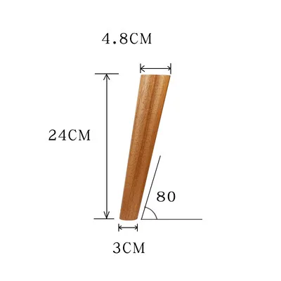 Твердые деревянные ножки для мебели ТВ шкаф ноги кровать стол стул диван табурет ножки деревянный прикроватный шкаф шкафы ножки с винтами - Цвет: A3