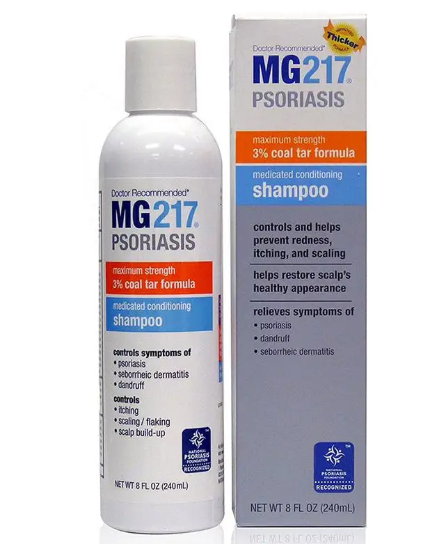 

MG217 Psoriasis Medicated Conditioning 3% Coal Tar Formula Shampoo, 8 Fluid Ounce 240ML