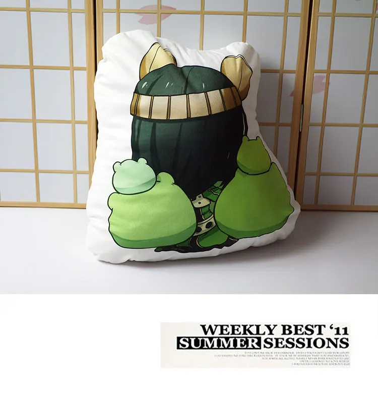 Подушка-игрушка с героями мультфильма «Мой герой», Izuku Bakugou Todoroki Tsuyu Kirishima Eijiro, мягкая кукла, двухсторонний чехол, 50 см