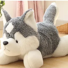 Милое плюшевое животное плюшевая собака хаски игрушка около 55 см Реалистичная собака хаски кукла подушка игрушка h7632