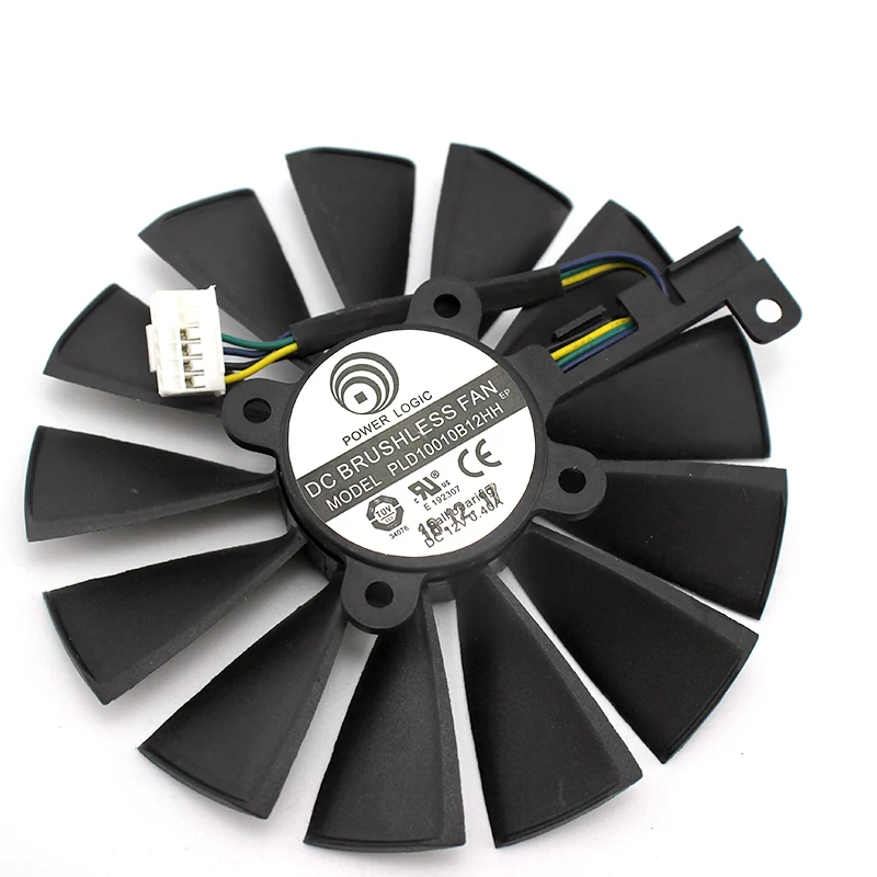 Вентилятор для видеоохлаждения Asus 95 мм PLD10010B12HH 6G GTX1660Ti DDR6 RTX 2060 Grap|Охлаждающие