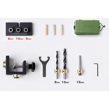 Деревообрабатывающий прокалыватель деревообрабатывающий сверлильный набор 3 в 1 локатор джиг Столярный ручной инструмент квадратная губка