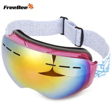 FreeBee 002 унисекс анти-туман объектив катание на сноуборде и лыжах очки альпинистские очки