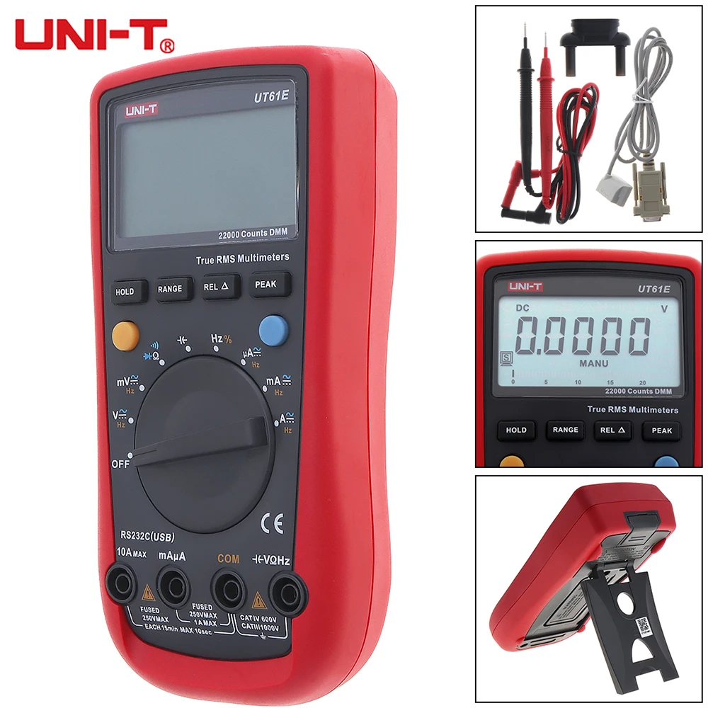 

LCD Display 22000 Counts Handheld Digital Multimeter Backlight AC DC Voltage Current Tester Multi Meter Support Data Retention