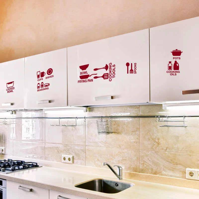 1 Set Pvc Removable Creative Wedding Decoration 3D Fridge Cup Dishes Decor Wall Sticker Kitchen Wall Stickers Home Decor Living 1 Set Pvc Removable Creative Wedding Decoration 3D Fridge Cup Dishes Decor Wall Sticker Kitchen Wall Stickers Home Decor Living