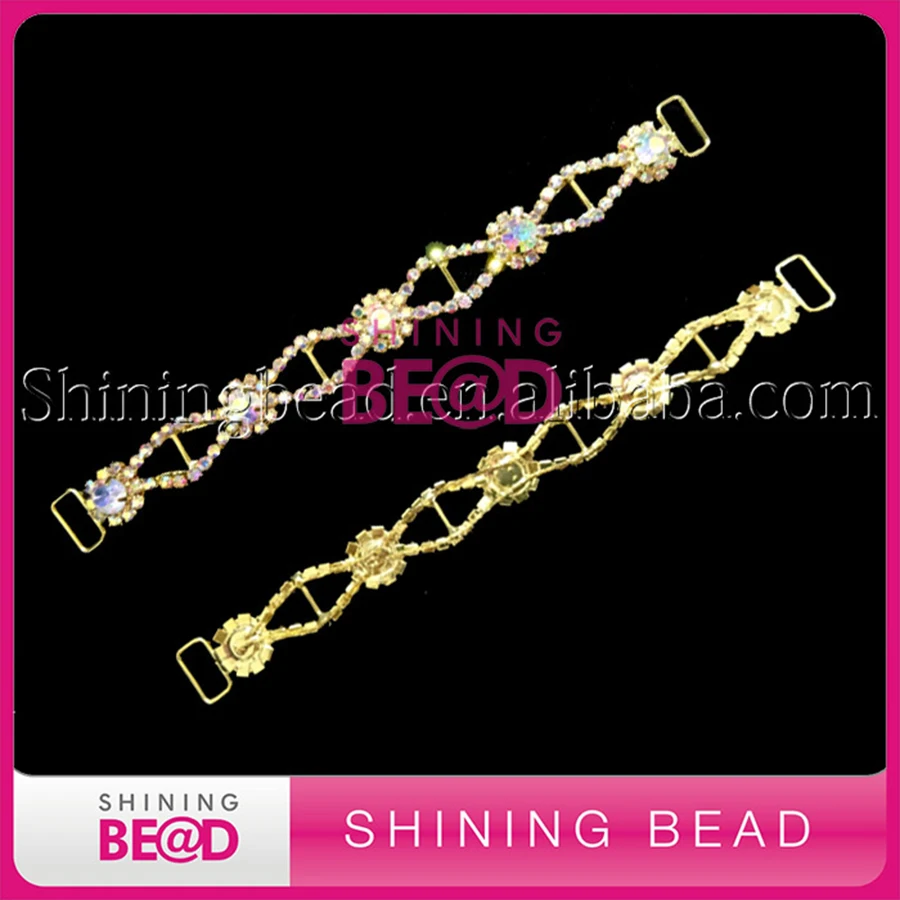 

2017 Clothing Rhinestone For Buckle Bikini Connector Appliques Swimming Wear Bride Dress Decoration DIY Accessories