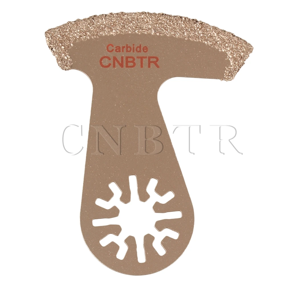 CNBTR 77 mmyellow твердого сплава v-образный вырез Форма Универсальный колеблющихся Пилы лезвия