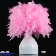 Новинка Европейский теплый фиолетовый романтический стиль минималистский Свадебный номер спальня прикроватная лампа перо подарок на день рождения