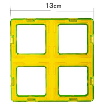 1 шт. магнитных блоков DIY building один кирпичи часть Аксессуар строительство магнит дизайнер Развивающие игрушки для детей Рождественский - Цвет: Светло-серый