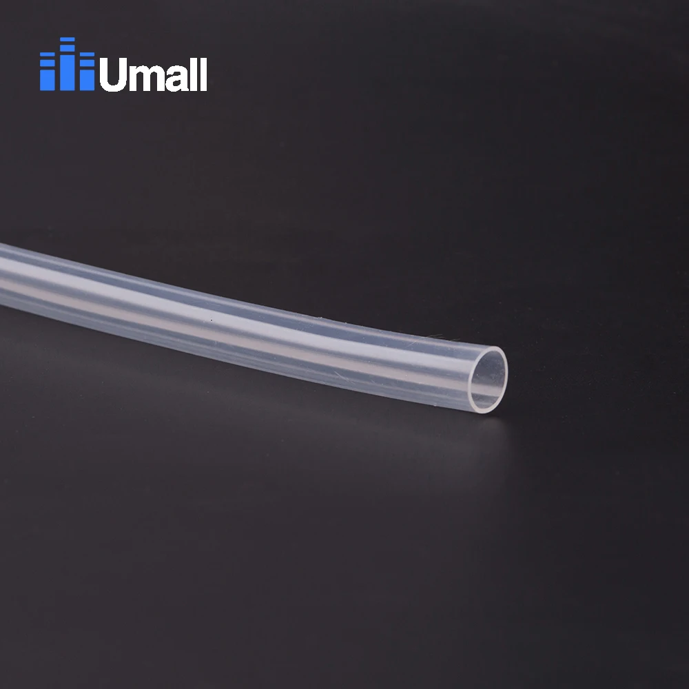 Umall 5 метров пищевой прозрачный силиконовый прорезиненный шланг 5*10 мм Диаметр Гибкая силиконовая труба