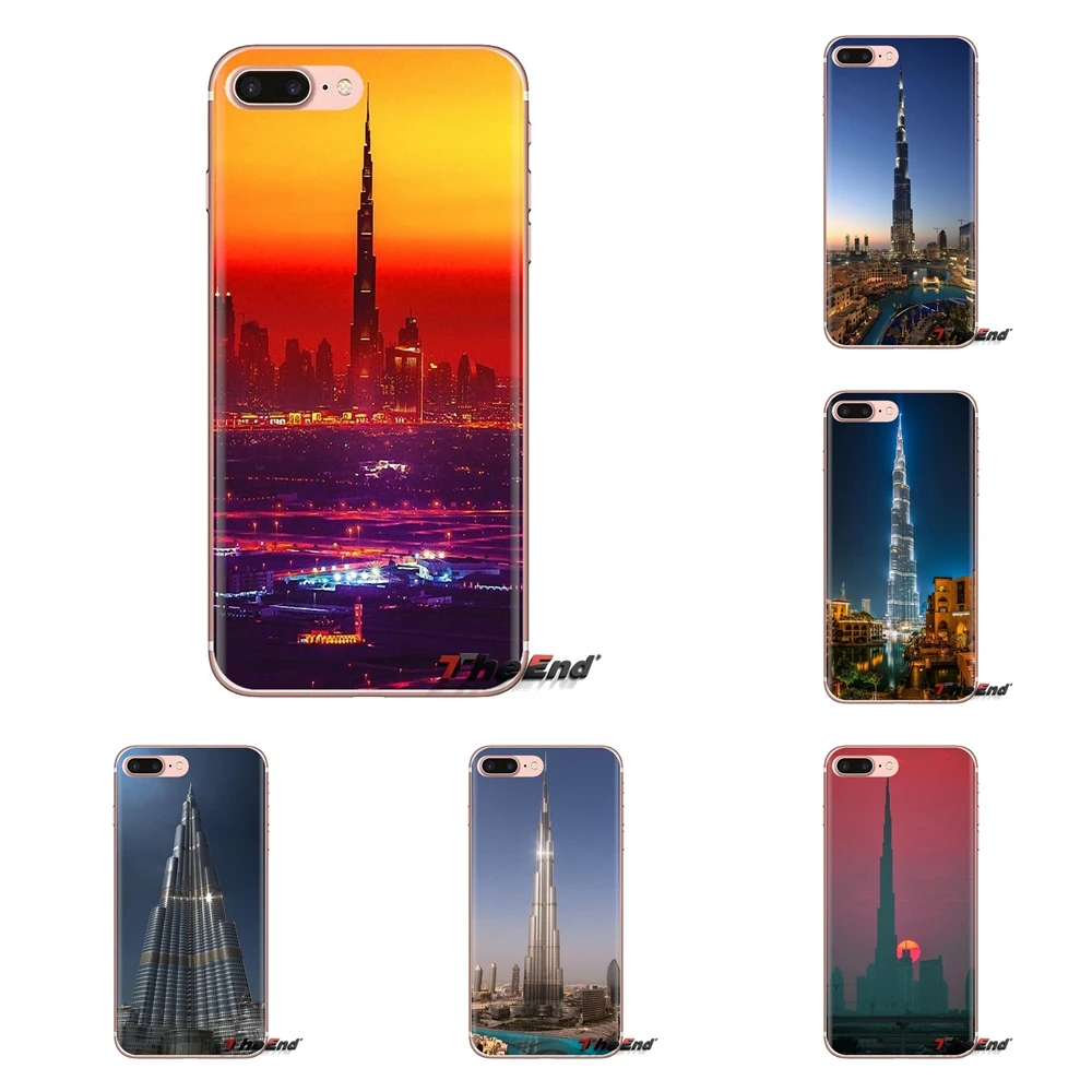 Мягкий прозрачный чехол Burj Khalifa Tower building Dubai для Samsung Galaxy A3 A5 A7 A9 A8 Star A6 Plus 2018 2015 2016 2017