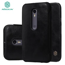Original NILLKIN Qin leather case for Motorola G3 G 3 XT1540 XT1541 XT1542 XT1543 XT1544 XT1548 case for moto G 3rd Gen