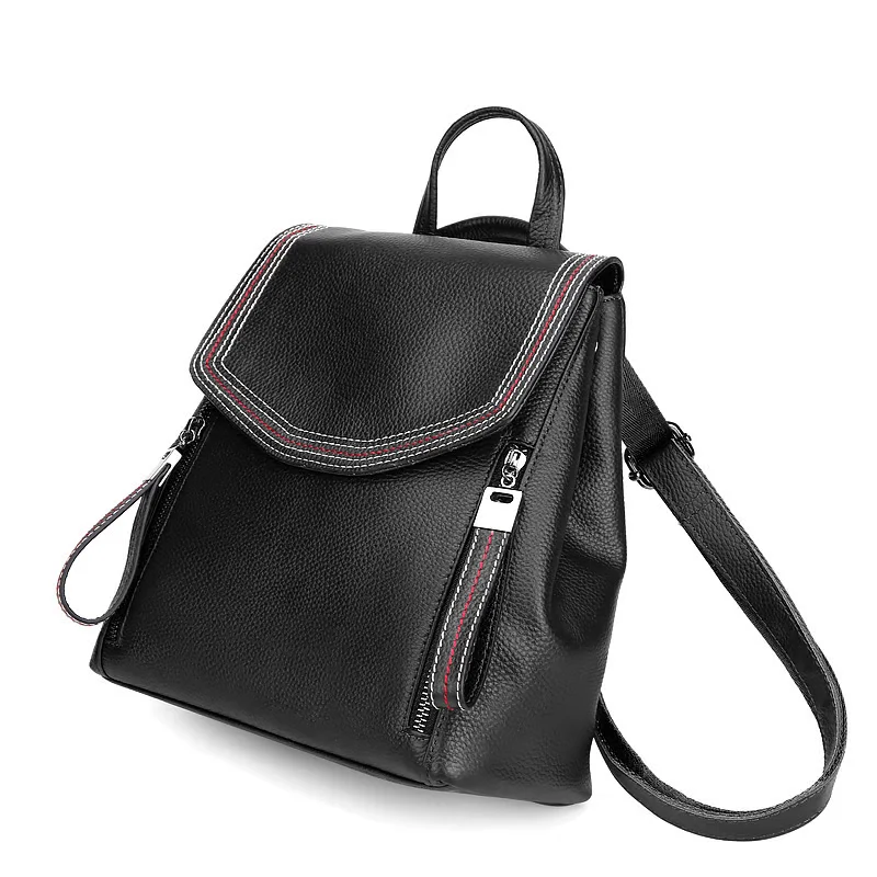 Женский рюкзак из натуральной кожи, модный школьный рюкзак для девочек, дорожная сумка через плечо, кошелек, рюкзак Sac a dos mochilas