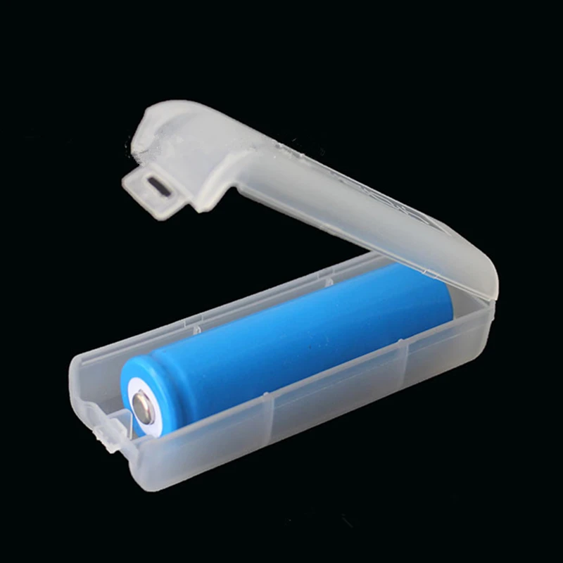 

2 Pcs New Single Section Hard Portable Plastic Storage Box Case Holder For 1x 18650 18350 16340 17670 Battery